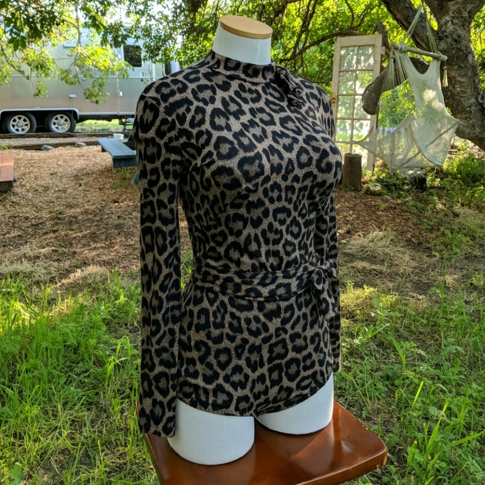 Agent Provocateur Leopard Print "Iona" Body Suit